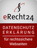 eRecht24-Logo – rechtssichere Datenschutzerklärung